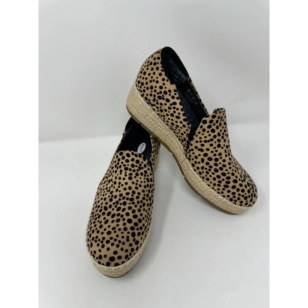 Dr. Scholls  Be Free Slip on Women Shoes Espadrilles Cheetah Print Size 6.5‎ M